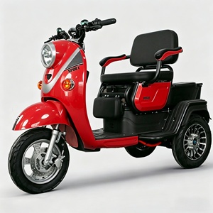 Maya 3 Wheel <b>Electric</b> <b>Scooter</b> <b>with</b> Passenger <b>Seat</b> and Rear Cargo Box - Product Image 3
