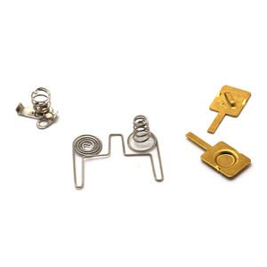 <span class=keywords><strong>Plaque</strong></span> de contact métallique personnalisée OEM avec ressort et plaqué or pour télécommandes, jouets et souris sans fil - Product Image 2