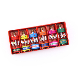 Venta al por mayor, 6 unidades, mini carrusel de madera, regalo de Navidad, navidad - Product Image 1