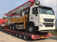 Camion pompe à béton HB66V avec flèche de 66 m, flèche à 6 sections pour le coulage de béton dans les immeubles de grande hauteur