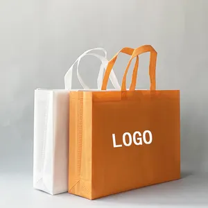 Wholesale Customized d w u cut reusable pp non woven bags for shopping packing Promotional PP non woven tnt bags