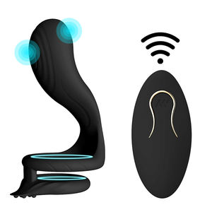 Juguetes sexuales anales para hombres, masajeador de próstata, anillo de doble pene, tapón Anal, herramientas sexuales negras, pene erótico <span class=keywords><strong>Gay</strong></span>, tipo médico para adultos - Product Image 4