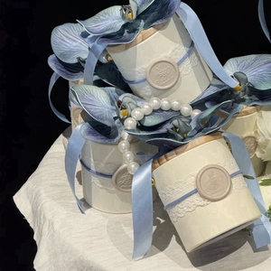 Chinese-style Creative Round <strong>Wedding</strong> Candy <strong>Boxes</strong> Tube <strong>Boxes</strong> Empty Candy Jars, Wooden Storage <strong>Boxes</strong> Cylinder for <strong>Wedding</strong> - Product Image 6
