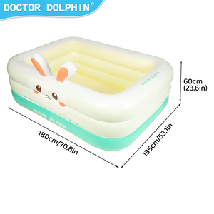 Piscina Inflable <span class=keywords><strong>Pequeña</strong></span> para Niños, de Uso Doméstico, Sobre el Suelo, para Exteriores, Diseño de Conejo, para Familias - Product Image 4