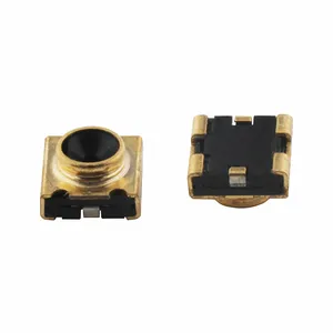 Conector coaxial do mini interruptor rf, plugue vertlcal de chapeamento dourado mu-ata SW101-001