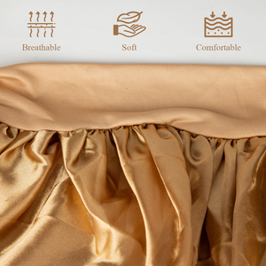Bonnet <span class=keywords><strong>de</strong></span> nuit en satin élastique pour cheveux bouclés, protection large bande, bonnet <span class=keywords><strong>de</strong></span> douche pour femme - Product Image 4