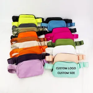 Custom New Lemon Nylon Waist Bag Lightweight Fanny Pack Bum cross belt bag for woman Boys Girls sports running sling chest bag