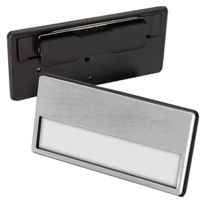 Biểu Tượng Tùy Chỉnh Hình Chữ Nhật Tái Sử Dụng Tên Tag Pin Chủ Huy Hiệu Kim Loại Thăng Hoa Trống Từ Vàng Nhân Viên Nam Châm Tên Tấm Huy Hiệu - Product Image 2