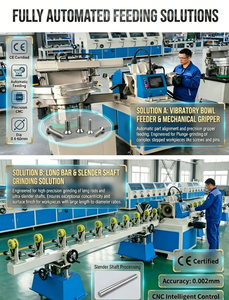 เครื่องเจียรไร้ศูนย์ Xieli Machine Automatic CNC, ควบคุมด้วย PLC ความแม่นยำสูง 0.002 มม. ตัวเครื่องหล่อแข็งแรงทนทาน 380V - Product Image 2
