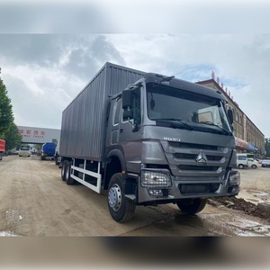Camión de Carga Usado Sinotruk HOWO 6x4 371HP con Puerta Lateral, Carrocería Cerrada, Camión de Transporte Comercial de Servicio Pesado de <span class=keywords><strong>Segunda</strong></span> <span class=keywords><strong>Mano</strong></span> - Product Image 1