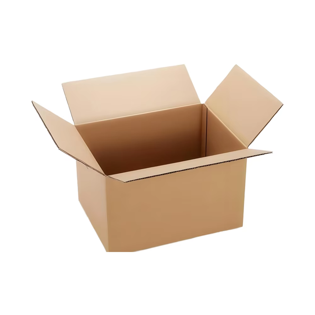 Custom Natural Brown Double Wall Corrugated Cardboard Box Strong Wardrobe Moving Shipping Carton Recycled Materials