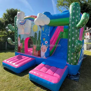 Château gonflable rose certifié CE, <span class=keywords><strong>Lama</strong></span> Hpfburg, châteaux gonflables commerciaux à vendre - Product Image 1