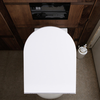 Yeden YDG-U002 Vente en gros directe usine Siège de toilette moderne en urée blanc, hygiénique, à fermeture lente, forme U/D, à face fermée, personnalisable