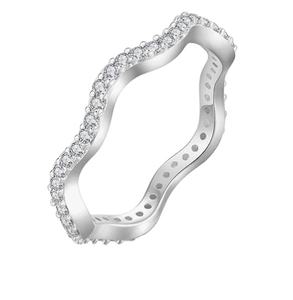 Deloach 925 Sterling Zilver Zirkonia Stapelbare Belofte Ring Dunne Eeuwigheids Verlovingsring Sieraden Cadeau voor Vrouwen en Geliefden - Product Image 1