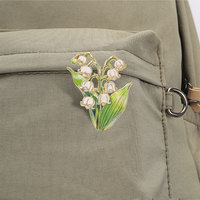 Set Pin Enamel Lunak Bermotif Bunga Botani Aneka Ragam (Daisy, Mawar, Lily, Iris) dari Paduan Seng, Bros untuk Ransel, Jaket, Topi, Kerah