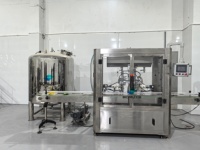 Machine de remplissage automatique à double tête rotative à lobes pour mayonnaise, ketchup et sauces avec panneau de commande PLC