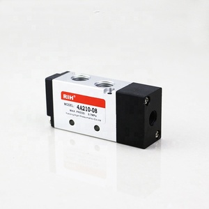 Valvole Solenoidi Pneumatiche RIH di Alta Qualità Tipo Airtac 1/4 Pollici 220V 110V AC 12V 24V DC a 5/2 Vie per Controllo Aria - Product Image 2