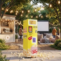 Machines à Popcorn Commerciales Automatiques pour Cinémas, Centres Commerciaux et Vente au Détail, avec Monnayeur