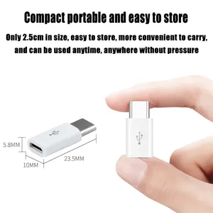 Micro USB Female To Type-C Male Converter USB To C Adapter Converter For Smartphone