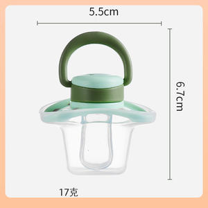 Conception personnalisée jaune bleu rose couleur sans BPA bavoir en <span class=keywords><strong>caoutchouc</strong></span> <span class=keywords><strong>naturel</strong></span> sucette stérilisation Portable - Product Image 2