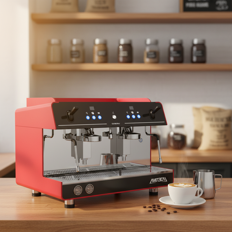 New Semi Automatic Commercial Coffee Machine