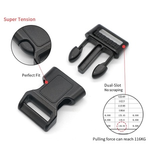 Harnais de chien tactique en <span class=keywords><strong>nylon</strong></span> coloré à motif solide personnalisé avec boucle à dégagement latéral rapide boucle en plastique incurvé recyclé - Product Image 4