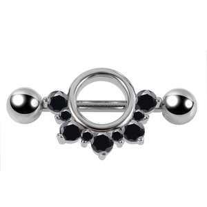 Rosso CZ acciaio chirurgico <span class=keywords><strong>capezzolo</strong></span> bilanciere 14mm argento corpo in oro Piercing bar gioielli anello <span class=keywords><strong>capezzolo</strong></span> - Product Image 6