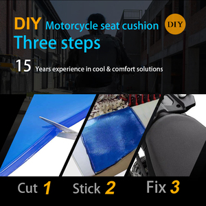 Inserto de Gel Refrigerante para Asiento, Rectangular Azul, Almohadilla de Absorción de Impactos para Motocicleta, Tamaño Personalizado 45x45x1cm - Product Image 3