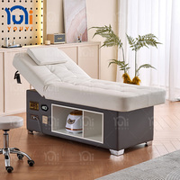Table de massage thaïlandaise électrique haut de gamme à dossier réglable, cadre en acier inoxydable, lit de spa pour soins du visage et extensions de cils – Meilleures ventes