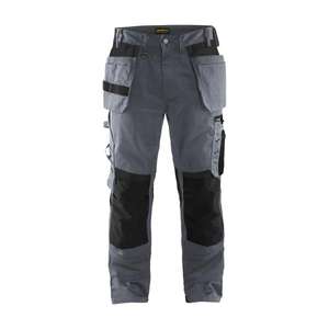 BLAKLADER - 155518609499D100 Pantalon Craftsman Gris/Noir-PANTALON DE TRAVAIL EAN 7330509590522 PANTALON DE TRAVAIL CARGO - Product Image 1