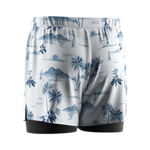 Short de bain extensible double couche pour homme, imperméable, idéal pour l'été et la plage, vente en gros - Product Image 4
