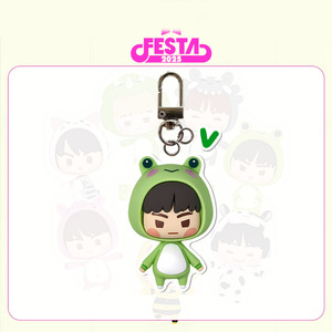 Llavero Kpop JIMIN <span class=keywords><strong>JIN</strong></span> 2025 Festa, 2 Piezas/Juego, Colgante Acrílico con Diseño de Dibujos Animados, Accesorios Decorativos, Regalo para Fans de JHOPE SUGA RM V JK - Product Image 1