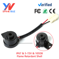 Alarma de Marcha Atrás para Montacargas de 37x29mm, 5-72V, Sirena Impermeable IP56, Aviso Sonoro de 105dB, Dispositivo de Advertencia de Marcha Atrás de Alto Decibelio, OEM/ODM