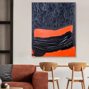 Quadri moderni di <span class=keywords><strong>arte</strong></span> testurizzata <span class=keywords><strong>arte</strong></span> in gesso con finitura opaca realizzata a mano toni terrosi per le lobby degli Hotel Cafés - Product Image 4