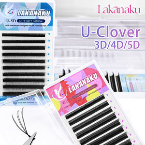 Extensions de <span class=keywords><strong>cils</strong></span> LAKANAKU Mink U YY en plateaux, naturelles, à double pointe, en forme de U, fournitures en gros pour extensions de <span class=keywords><strong>cils</strong></span> 3D <span class=keywords><strong>4D</strong></span> 5D W - Product Image 2