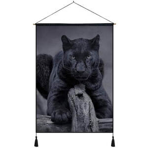 Meian Kit de <span class=keywords><strong>peinture</strong></span> diamant animal DIY pour enfants-Panthère noire 30x40cm Toile Art mural Décoration intérieure - Product Image 1