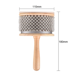 Instrumento Musical <span class=keywords><strong>de</strong></span> percusión <span class=keywords><strong>de</strong></span> madera Cabasa, cadena con cuentas <span class=keywords><strong>de</strong></span> Metal y cilindro, agitador <span class=keywords><strong>de</strong></span> mano <span class=keywords><strong>Pop</strong></span> para <span class=keywords><strong>banda</strong></span> <span class=keywords><strong>de</strong></span> aula, tamaño mediano - Product Image 2