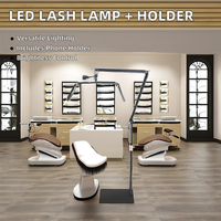 Lampe demi-lune en métal 30W en forme de U pour salon de beauté, cils et tatouages, 26 pouces, éclairage plus lumineux, vente chaude