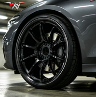 Rines de Aleación Forjados Multirradio Personalizados, Labios Negros Brillantes Tipo Espejo, 17 18 19 20 Pulgadas 5x112 5 * 114.3, para Audi RS4 BMW M4