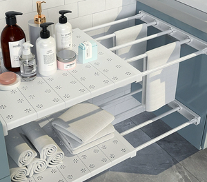 GREENSIDE - Estantes Ajustables de Plástico en Capas, Expandibles, para Armario, Cocina, Divisores de Estantes, Organización Fácil de Espacio - Product Image 6