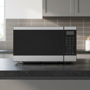 Four à micro-ondes de comptoir 20L 1200W en acier inoxydable avec commande tactile numérique, modèle électrique domestique - Product Image 4