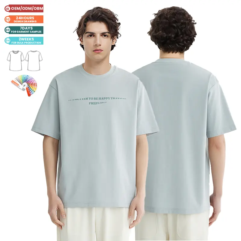 Herren leichte T-Shirts Baumwolle Rundhalsausschnitt reguläre Passform Streetwear solide Tee