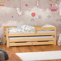 <strong>Best</strong>-<strong>selling</strong> Children's Wooden <strong>Bed</strong> Sheet Single <strong>Bed</strong> with <strong>Pull</strong>-<strong>out</strong> <strong>Bed</strong> Section