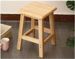 Siège en bois de style simple tabouret de bar de restaurant chaise haute chaise de bar à café chaise de salle à manger pour bar à café - Product Image 4