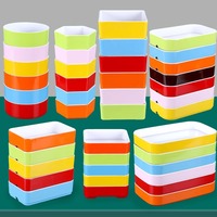 Assiettes rectangulaires empilables en mélamine imitation porcelaine pour buffet, barbecue, brochettes, usage commercial en restaurant