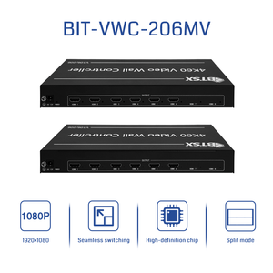 Contrôleur de mur vidéo 4K60, contrôleur de mur TV, processeur vidéo pour épissure 2x2 2x3 3x2, <span class=keywords><strong>2</strong></span> entrées <span class=keywords><strong>HDMI</strong></span> DP, 6 sorties <span class=keywords><strong>HDMI</strong></span> - Product Image 4