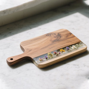 Số lượng lớn 500Pcs thủ công gỗ tre vỏ Đại dương hoa khô nhựa phục vụ charcuterie pho mát thớt cắt khối - Product Image 5