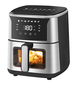 Nuovo stile Logo personalizzato finestra visiva <span class=keywords><strong>5</strong></span> <span class=keywords><strong>litri</strong></span> digitale <span class=keywords><strong>friggitrice</strong></span> ad aria con display a LED per uso domestico - Product Image 1