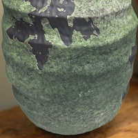 Pot de fleurs en céramique émaillée mate écologique de style Art déco chinois, résistant à l'eau, en porcelaine cuite à haute température, vase de table