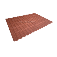 Moderne Dachplatten Architektonische Dachmaterialien Korrosionsbeständige Steinbeschichtete Metalldachziegel
